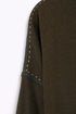 Oversized reversible top with long sleeves